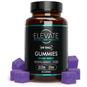 Elevate D9 THCV Gummies Mixed Berry 300mg